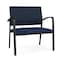 Lesro Newport Bariatric Chair Metal Frame, Black, RF Blueberry Back, MD Ink Seat NP1401 - alternate 1